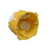 Gipszkarton szerelvénydoboz gumis 1-es kerek 78mmx 70mm x műanyag sárga csavarral KPL KOPOS
